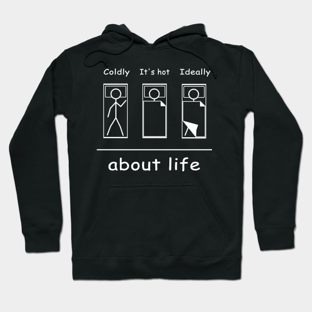 Life funny about life Cool Funny Graphic Hoodie by MasliankaStepan